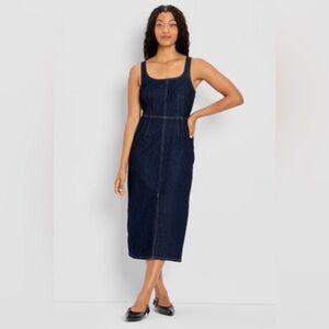 Women's 90's Denim Midi A-Line Dress